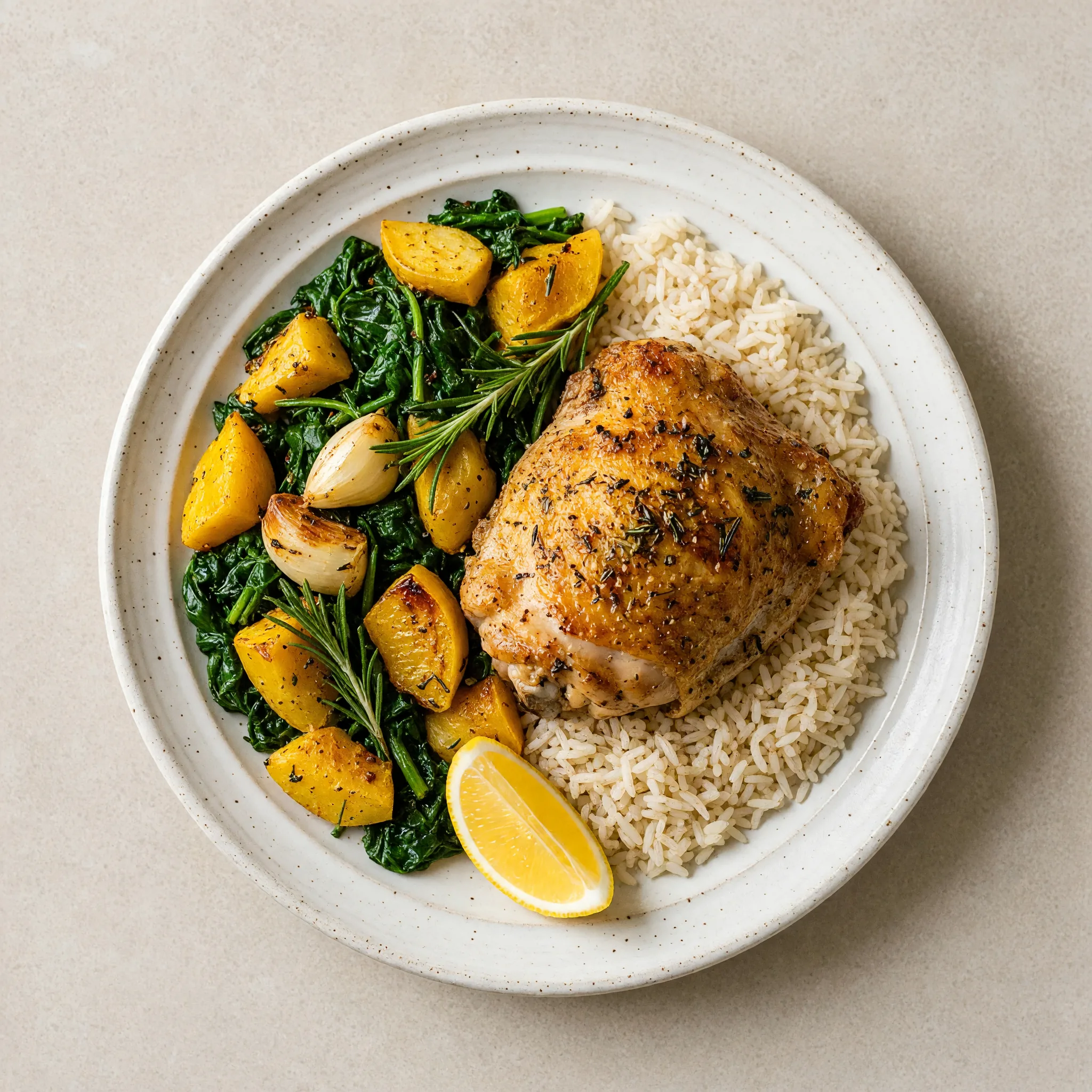 Herb Roasted Chicken and Squash