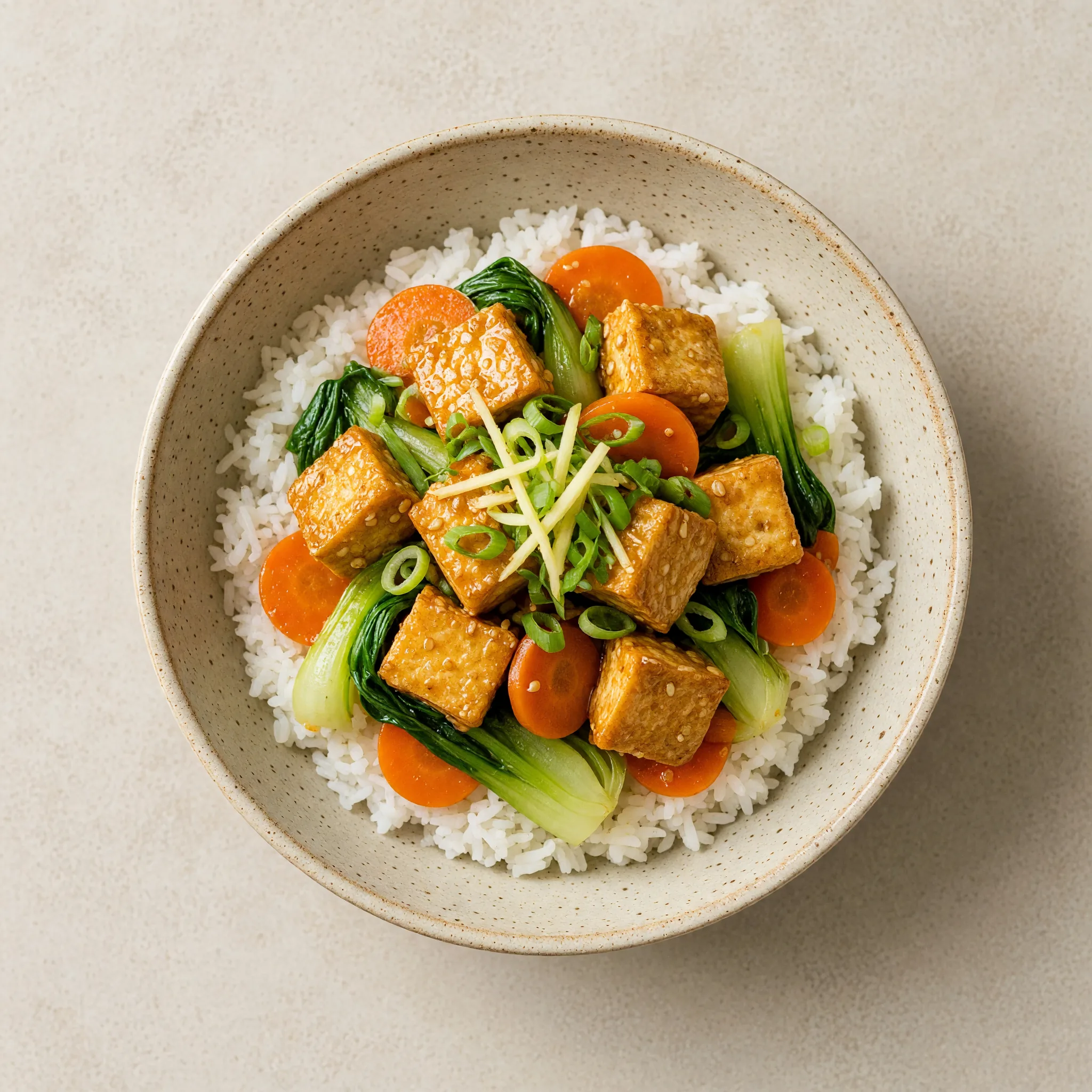 Ginger Sesame Tofu Bowl