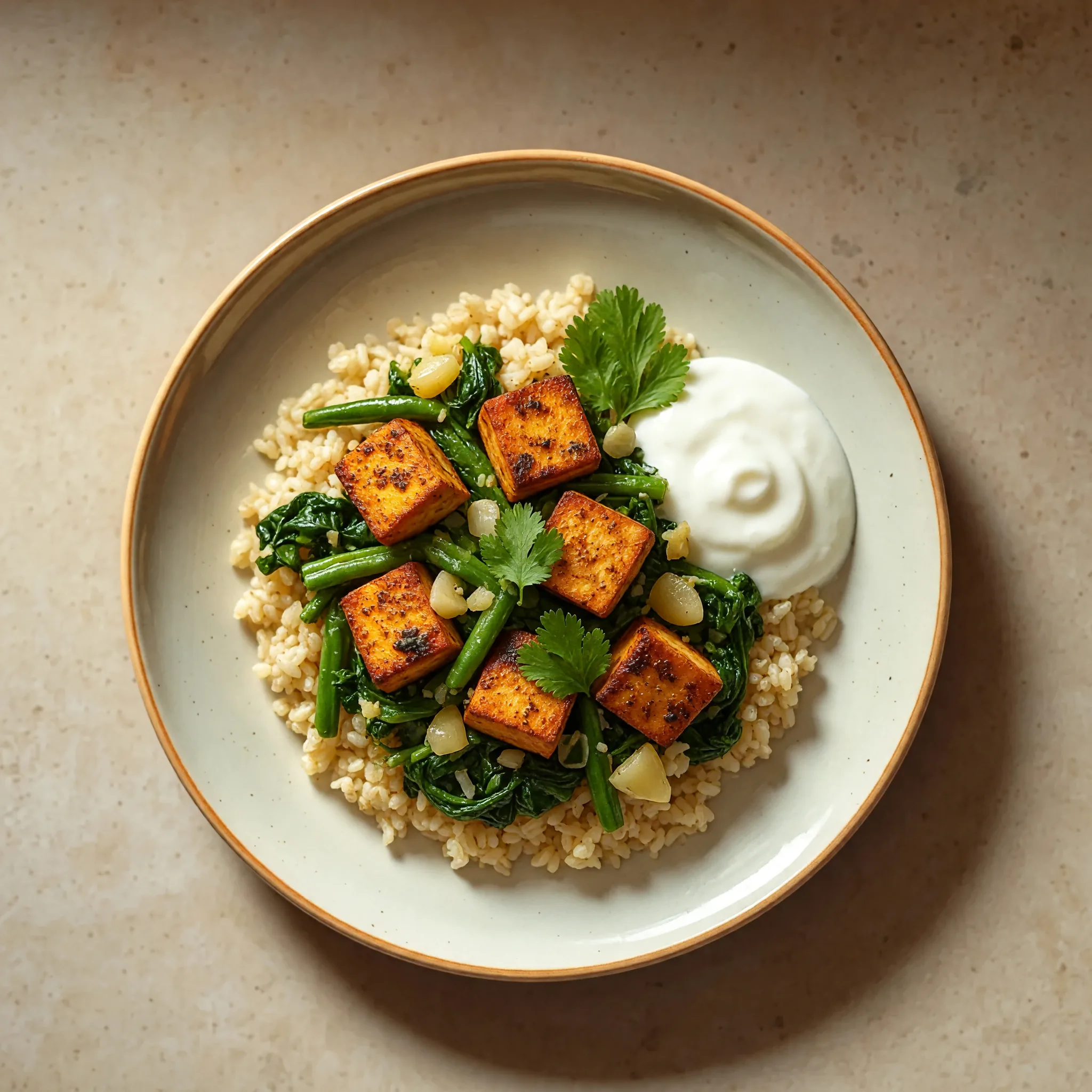 Indian Tofu Plate