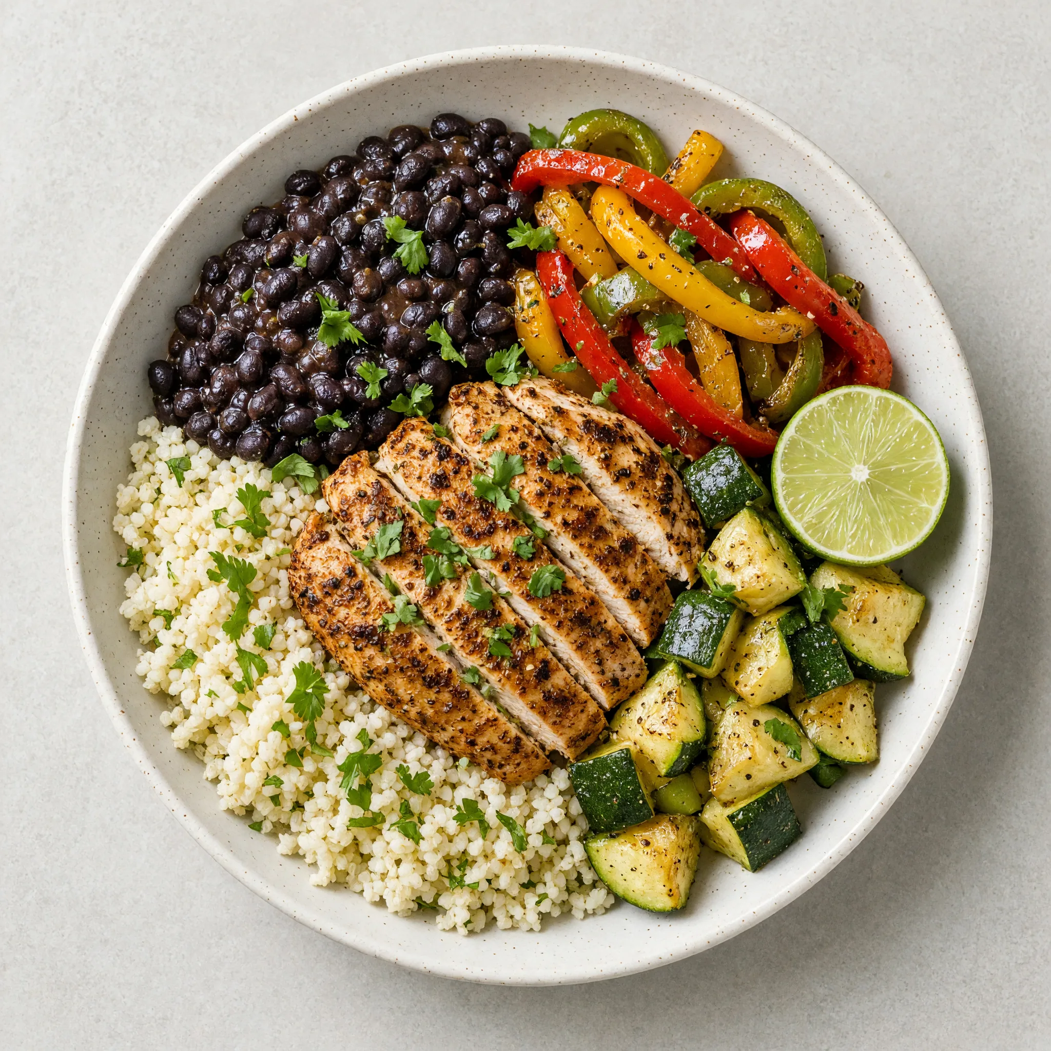 Chicken Black Bean Burrito Bowl