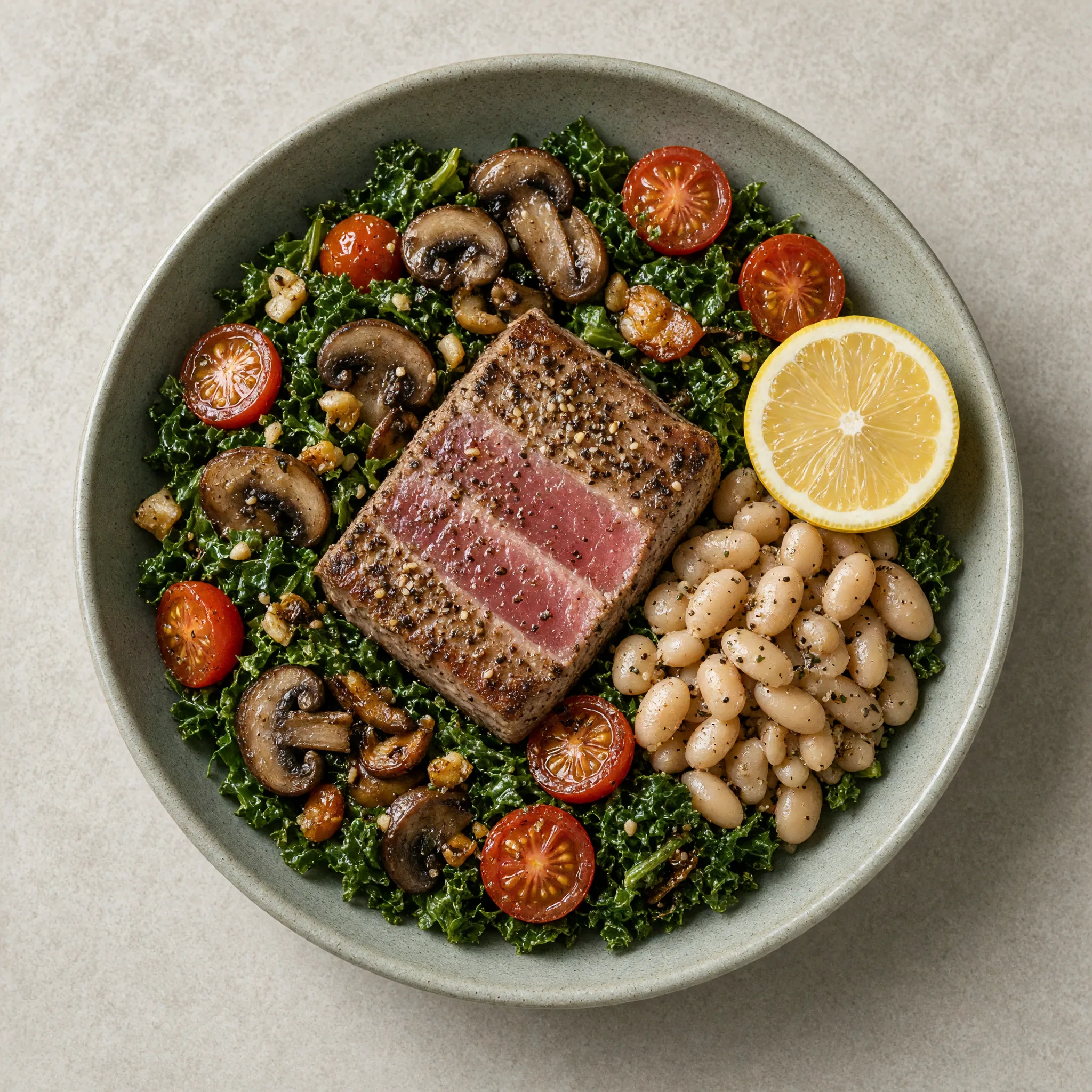 Tuscan Tuna and White Bean Plate